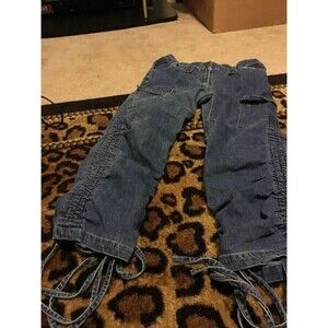 Erica Brooke Women's Juniors Blue Capri Jeans Pockets Size Large